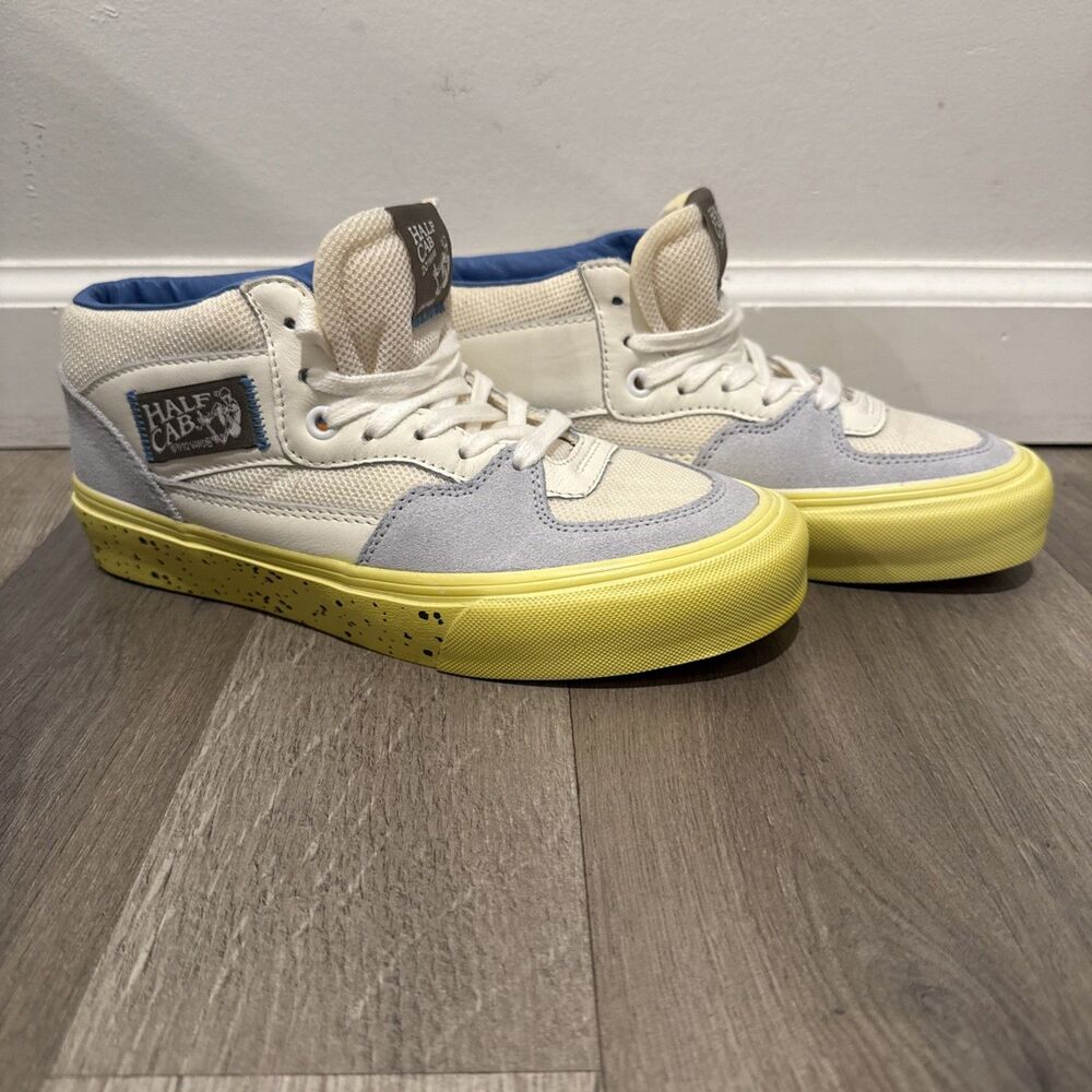 Vans Half Cab VLT LX Pale Blue/White/Yellow Size 6M